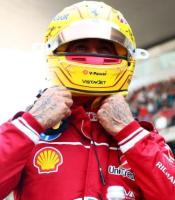 2025年　L.ハミルトン  中国GP スプリントレース優勝　実使用バイザー